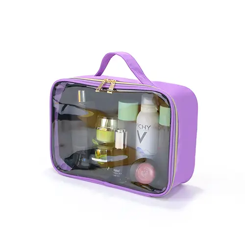 Fashion Trend Daily Girl Transparent Makeup Pouch Lazy Clear Pvc Make Up Bag